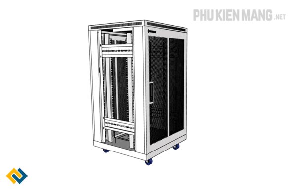 Tủ mạng 20U D600 màu trắng
